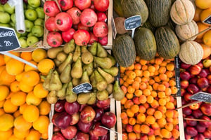 fresh fruit on display