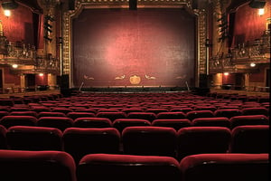 inside of theatre and chairs